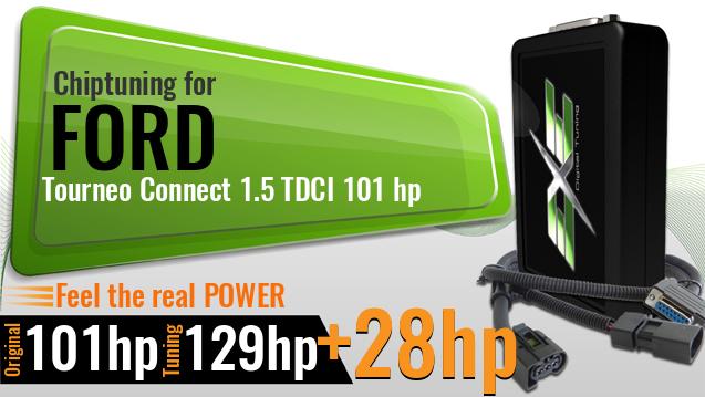 Chiptuning Ford Tourneo Connect 1.5 TDCI 101 hp Chiptuning Ford Tourneo Connect 1.5 TDCI 101 hp