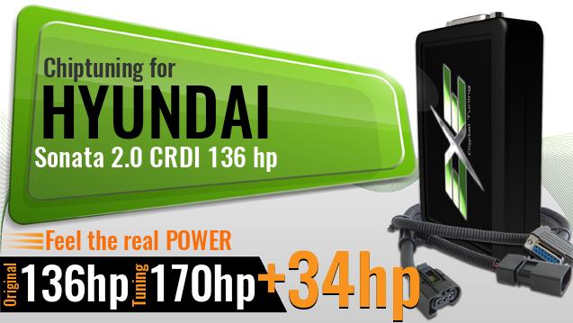 Chiptuning Hyundai Sonata 2.0 CRDI 136 hp