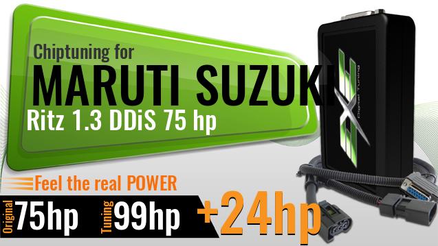 Chiptuning Maruti Suzuki Ritz 1.3 DDiS 75 hp Chiptuning Maruti Suzuki Ritz 1.3 DDiS 75 hp