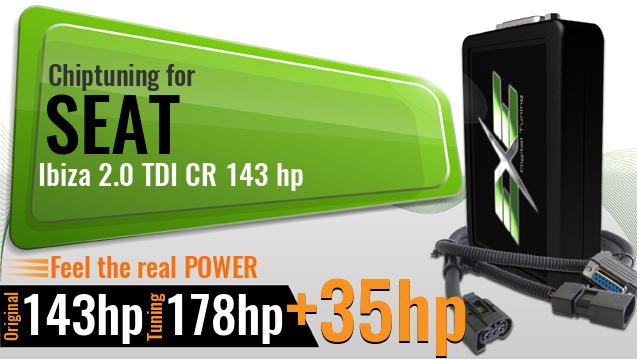 Chiptuning Seat Ibiza 2.0 TDI CR 143 hp Chiptuning Seat Ibiza 2.0 TDI CR 143 hp