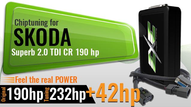 Chiptuning Skoda Superb 2.0 TDI CR 190 hp