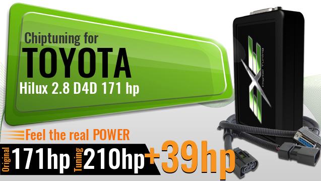 Chiptuning Toyota Hilux 2.8 D4D 171 hp