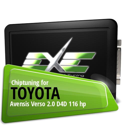 Chiptuning Toyota Avensis Verso 2.0 D4D 116 hp